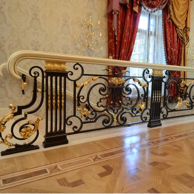 Gold Plated forged metal railing