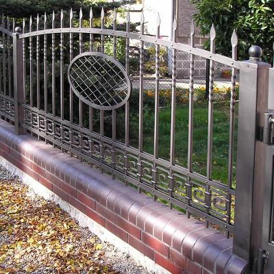 Outdoor wrought iron fencing