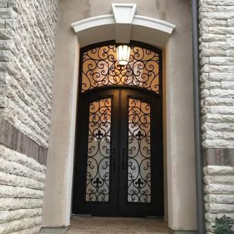 Luxury villa front doors